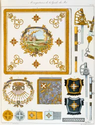 Mousquetaires de la Garde du Roi, Insigne