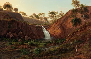 Waterval aan de Clyde River, Tasmanië