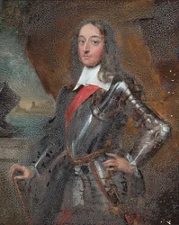 Portret van Sir Edward Harley (olieverf op papier)