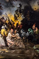 De sabbat, circa 1865 (olieverf op hout)