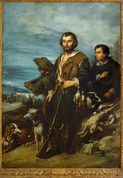 De jager (schilderij op doek)