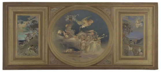 Schets voor de eetkamer van het Hôtel de Ville de Paris: Allegorisch plafond, ca. 1891