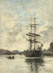 Schip op de Touques
