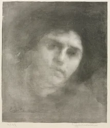 Madame Eugène Carrière grote plaat, 1893
