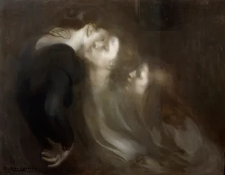 De moederlijke kus, eind jaren 1890.