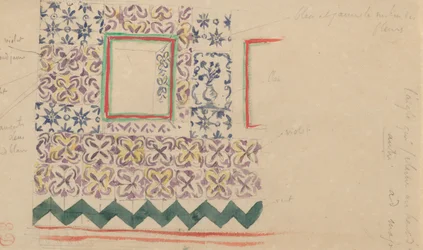 Een Muur Versierd met Spaanse Tegels, 1832
