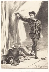 Hamlet en het Lichaam van Polonius (Act III, Scene IV)