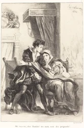 Hamlet en de koningin Act III, Scene IV, 1834