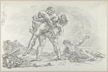 Hercules en Antaeus, 1852