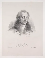 Illustraties voor Faust: Frontispice - Portret van Johann Wolfgang von Goethe