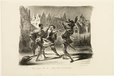 Het duel tussen Faust en Valentin, uit Faust