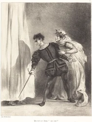 De moord op Polonius (akte III, scène IV)