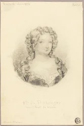 Medailleportret van Juffrouw de Fontanges