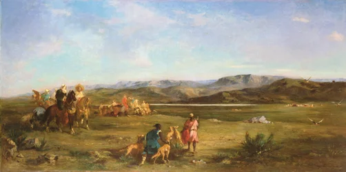 Gazellenjacht in Chott el-Hodna, 1856