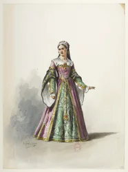 Btv1b84558104 19 - Saint-Saëns - Henry VIII - Maquettes de costumes - Lacoste - 19e Kostuum