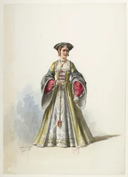 Btv1b84558104 20 - Saint-Saëns - Henry VIII - Maquettes de costumes - Lacoste - 20e Kostuum