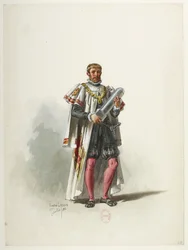 Btv1b84558104 29 - Saint-Saëns - Henry VIII - Maquettes de costumes - Lacoste - 29e Kostuum