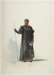 Btv1b84558104 30 - Saint-Saëns - Henry VIII - Maquettes de costumes - Lacoste - 30e Kostuum
