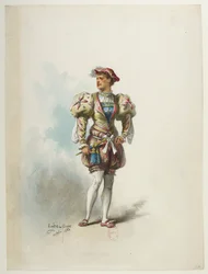 Btv1b84558104 57 - Saint-Saëns - Henry VIII - Maquettes de costumes - Lacoste - 57. Kostuum