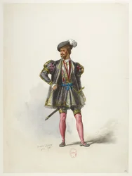Btv1b84558104 68 - Saint-Saëns - Henry VIII - Maquettes de costumes - Lacoste - 66e Kostuum