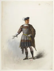 Btv1b84558104 78 - Saint-Saëns - Henry VIII - Kostuummodellen - Lacoste - 74. Don Gomez de Feria. Don Gomez de Feria