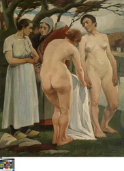 Badende vrouwen