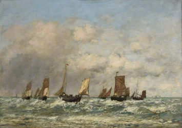Berck: het vertrek van de boten