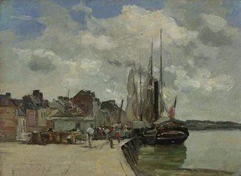 Duits: Honfleur. Haven van Honfleur: De haven