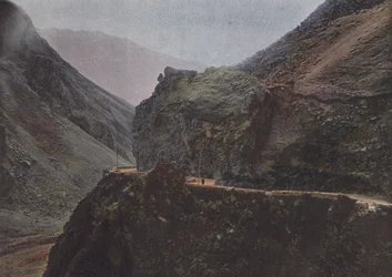 Tussen Lars en Kasbeck, militaire route van Georgië