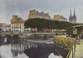 Quimper, samenvloeiing van de Steyr en de Odet