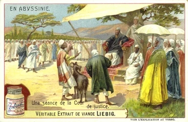 Een zitting in een rechtbank, Ethiopië