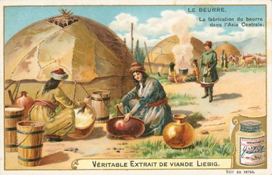 Boter, Liebig-kaart, begin 20e eeuw (chromo)