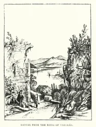 De Donau vanaf de Ruïnes van Visegrad