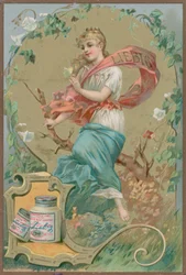 Volksmeisje in Blauw