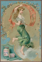 Volksmeisje in Groen