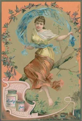 Volksmeisje in Oranje