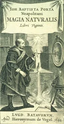 Frontispice van Magiae Naturalis Libri Viginti door Giovanni Battista della Porta, 1644