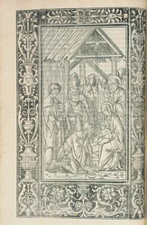 Illustratie uit de Decachordum Christianum door Marcus Vigerius (1446-1516), Fano