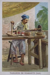 Indiase diamantslijper