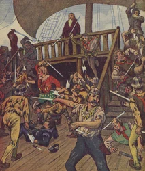 Klaus Störtebeker (kleurenlitho)