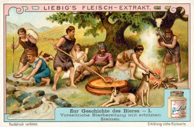 Prehistorische bierproductie met verhitte stenen