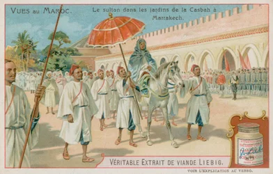 De Sultan Bezoekt de Tuinen van de Kasbah in Marrakesh