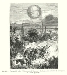 Transport van de ballon l