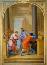 Saint Bruno engage ses disciples et ses amis à quitter le monde - Sint Bruno roept zijn discipelen en zijn vrienden op de wereld te verlaten ...