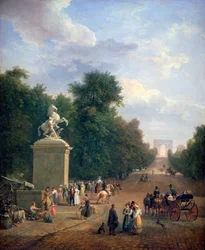De ingang van de Champs-Élysées, ca. 1804-1836
