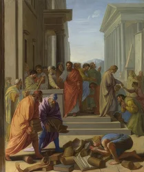 Apostel Paulus predikt in Efeze