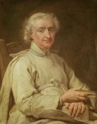 Portret van een kanunnik met een boek