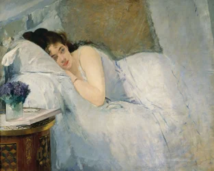 Ontwakend meisje, ca. 1877-78 (olieverf op doek)