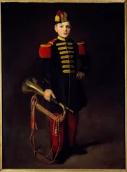 Troepenkind (met een trompet)