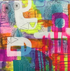 Levendige abstracte lagen